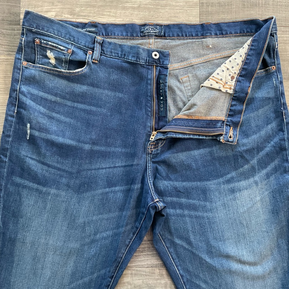 48x30 Lucky Brand 329 Classic Straight Jeans Size Men’s Blue Stretch 7Y10064